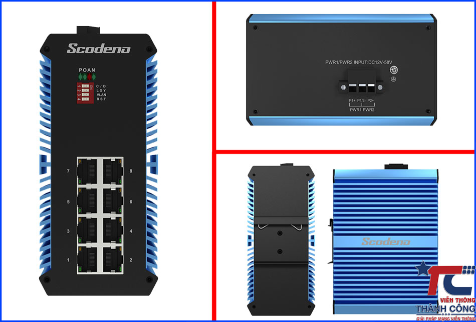 Industrial Ethernet Switches Scodeno Xblue XPTN 9000 65 8GT X 1